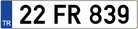 Truck License Plate